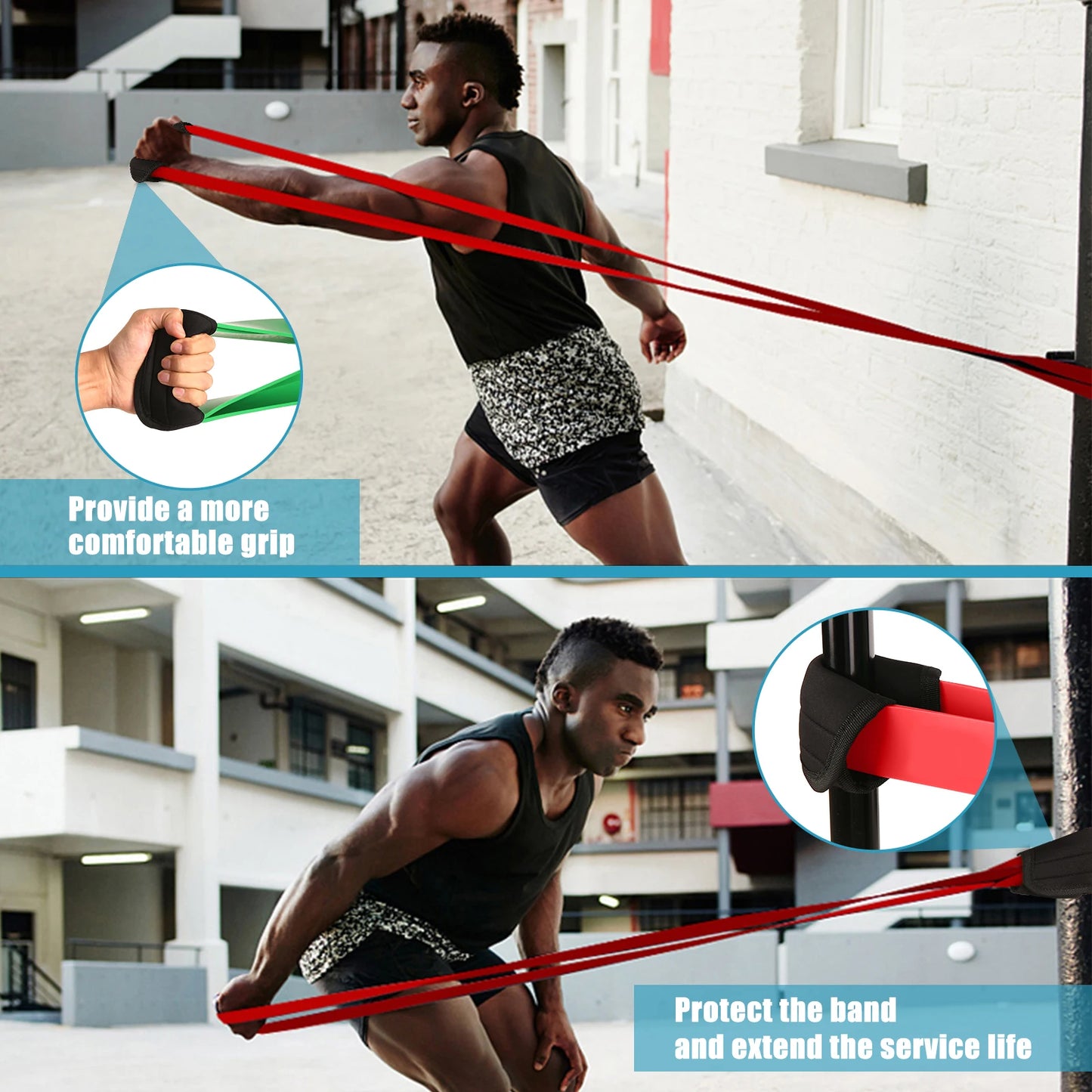 Premium 5-Level Pull-Up Resistance Bands with Carry Bag – Home Gym & Rehab