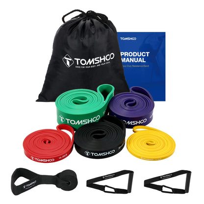 Premium 5-Level Pull-Up Resistance Bands with Carry Bag – Home Gym & Rehab